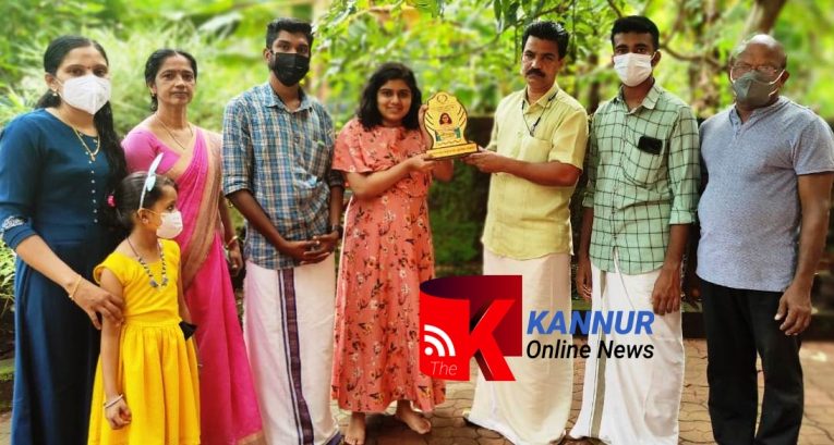 കീം പരീക്ഷയില്‍ രണ്ടാം റാങ്ക് നേടിയ തേജസ്വി വിനോദിനെ ബാലസംഘം ഏരിയാ കമ്മറ്റി അനുമോദിച്ചു-