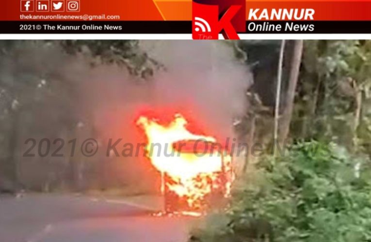ഓടിക്കൊണ്ടിരുന്ന പിക്കപ്പ് വാന്‍ തീഗോളമായി മാറി-