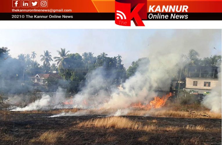 സയ്യിദ്‌നഗറില്‍ തീപിടുത്തം–ഏക്കര്‍കണക്കിന് സ്ഥലത്തേക്ക് തീ പടര്‍ന്നു-