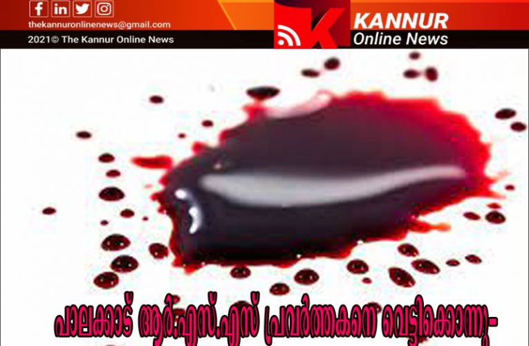 പാലക്കാട് ആര്‍.എസ്.എസ് പ്രവര്‍ത്തകനെ വെട്ടിക്കൊന്നു-