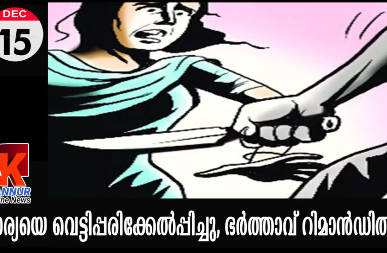 ഭാര്യയെ പിച്ചാത്തികൊണ്ട് വെട്ടിപ്പരിക്കേല്‍പ്പിച്ച ഭര്‍ത്താവ് റിമാന്‍ഡില്‍