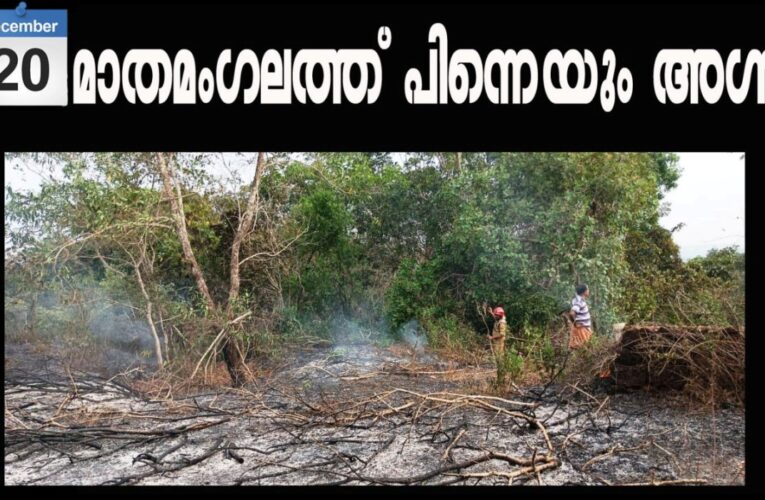 തീപിടുത്തം തുടരുന്നു-മാതമംഗലത്ത് ജനങ്ങള്‍ ആശങ്കയില്‍.