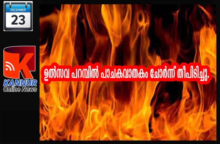 ഉല്‍സവ പറമ്പില്‍ പാചകവാതകം ചോര്‍ന്ന് തീപിടിച്ചു.