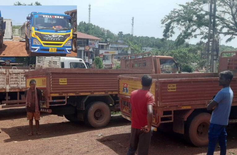 അനധികൃത ചെങ്കല്ല് ഖനനം-അഞ്ച് ലോറികള്‍ പിടിച്ചെടുത്തു-