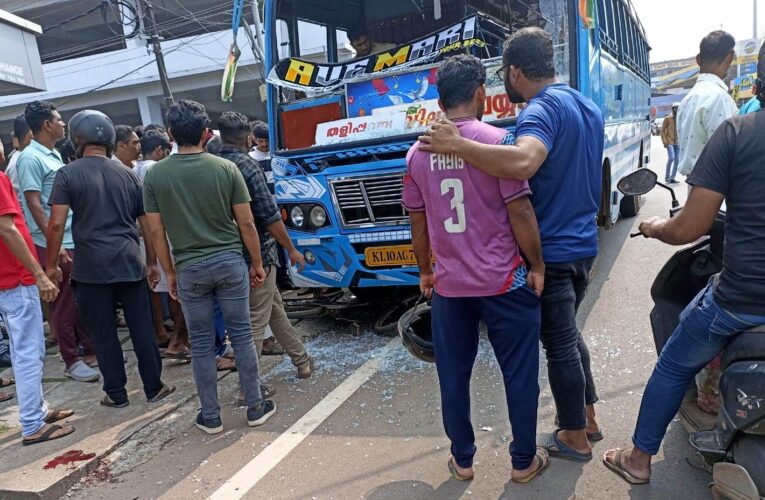 ബസിടിച്ച് സൈക്കില്‍ യാത്രക്കാരനായ വിദ്യാര്‍ത്ഥിക്ക്‌ പരിക്കേറ്റു.