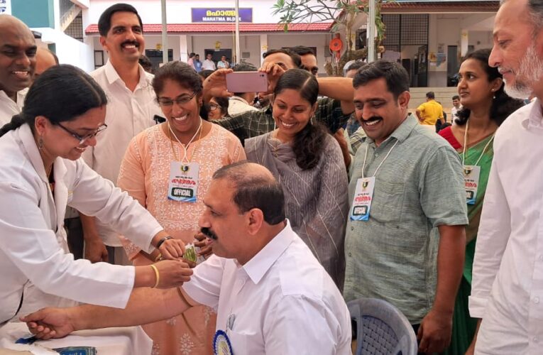 ശാസ്ത്രമേളയില്‍ ശ്രദ്ധേയമായി പരിയാരം എന്‍.എസ്.എസിന്റെ ഹെല്‍ത്ത് സ്റ്റാള്‍.