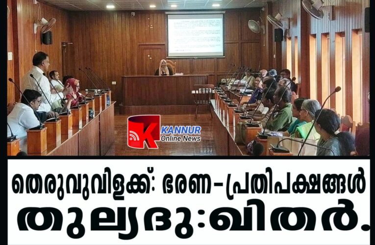 തെരുവ് വിളക്കുകള്‍ കത്താത്ത പ്രശ്‌നം-ഭരണ-പ്രതിപക്ഷങ്ങള്‍ തുല്യ ദു:ഖിതര്‍.