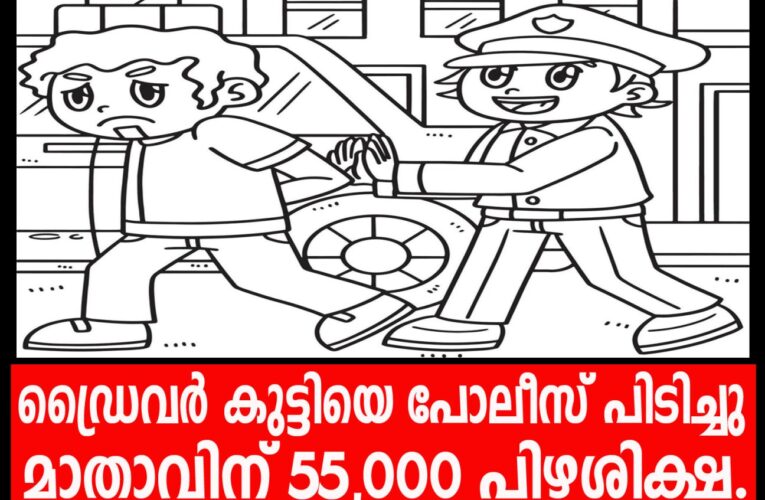 പ്രായപൂര്‍ത്തിയെത്താത്ത മകന്‍ സ്‌ക്കൂട്ടറോടിച്ചു, മാതാവിന്  55,000 പിഴ.
