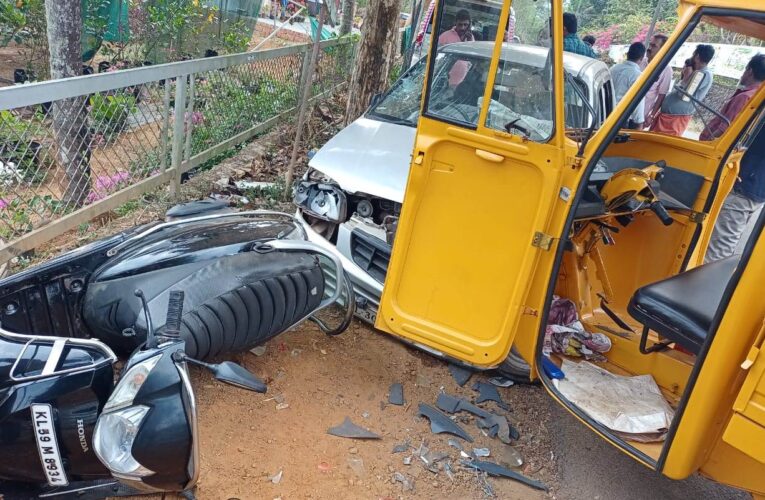 മലയോരഹൈവേയില്‍ വീണ്ടും വാഹനാപകടം-രണ്ടുപേര്‍ക്ക് പരിക്കേറ്റു.