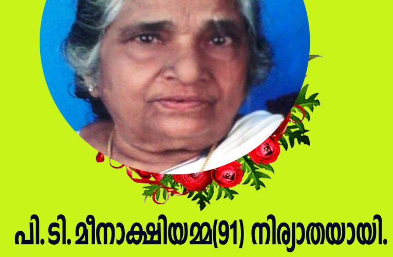 തളിപ്പറമ്പ് പി.ഡബ്ല്യു.ഡി.റസ്റ്റ്ഹൗസിന് സമീപത്തെ പി.ടി.മീനാക്ഷിയമ്മ(91) നിര്യാതയായി.