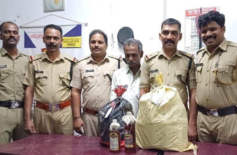 53 കുപ്പി വിദേശമദ്യവുമായി നടുവില്‍ സ്വദേശി അറസ്റ്റില്‍.