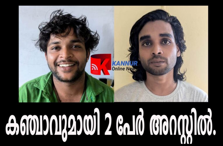 കഞ്ചാവുമായി രണ്ട് പേര്‍ എക്‌സൈസ് പിടിയില്‍.