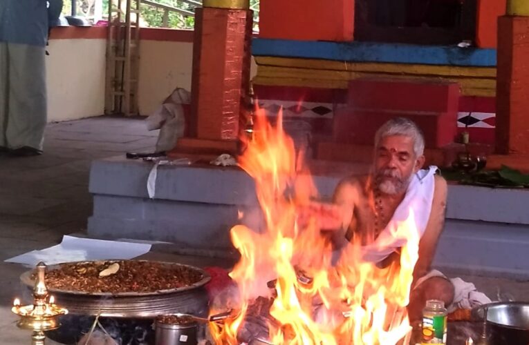 മുരിക്കാല്‍ കരുവന്തോട് ഭഗവതിക്ഷേത്രത്തില്‍ ഗണപതിഹോമം.