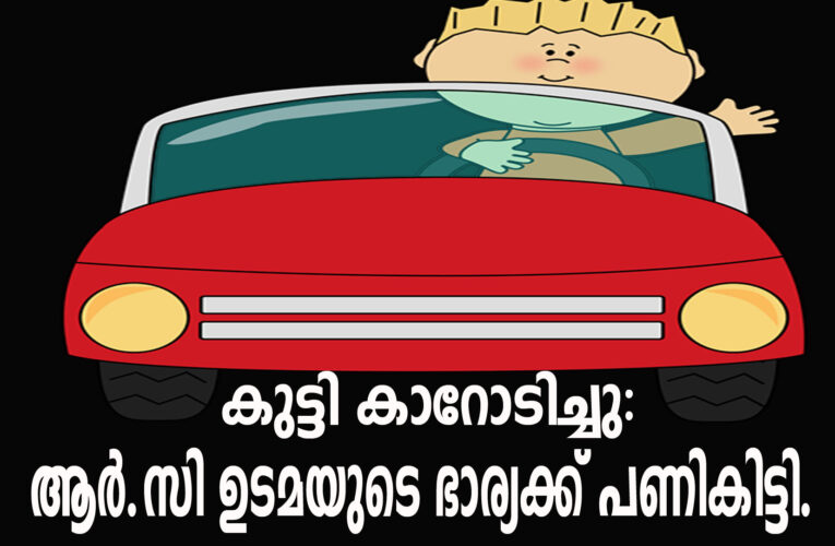 കുട്ടി കാറോടിച്ചു: ആര്‍.സി ഉടമയുടെ ഭാര്യക്ക് പണികിട്ടി.