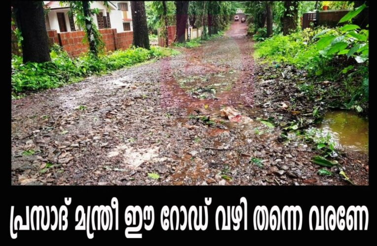പ്രസാദ് മന്ത്രീ ഈ റോഡ് വഴി തന്നെ വരണേ-മന്ത്രിയെ തീയ്യന്നൂര്‍ വഴി എത്തിക്കാന്‍ നീക്കം.