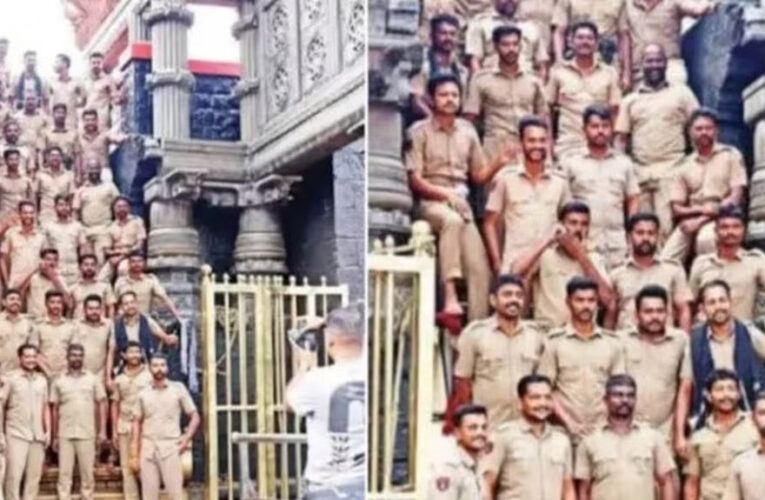 പോലീസയ്യപ്പന്‍മാരുടെ ഫോട്ടോഷൂട്ട്-ഡി.ജി.പി റിപ്പോര്‍ട്ടാവശ്യപ്പെട്ടു.