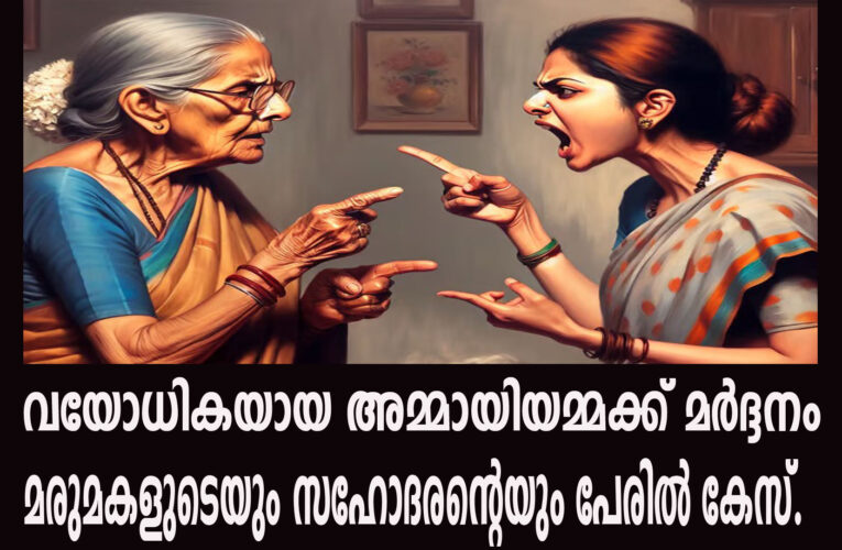 വയോധികയായ അമ്മായിയമ്മക്ക് മര്‍ദ്ദനം  മരുമകളുടെയും സഹോദരന്റെയും പേരില്‍ കേസ്.