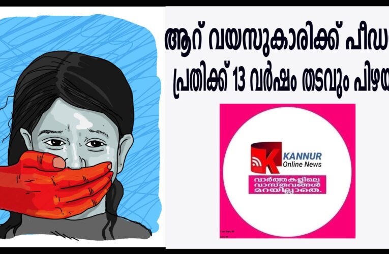 ആറ് വയസുകാരിക്ക് പീഡനം; പ്രതിക്ക് 13 വര്‍ഷം തടവും പിഴയും