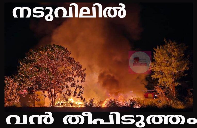 നടുവില്‍ ടൗണില്‍ വന്‍ തീപിടുത്തം.