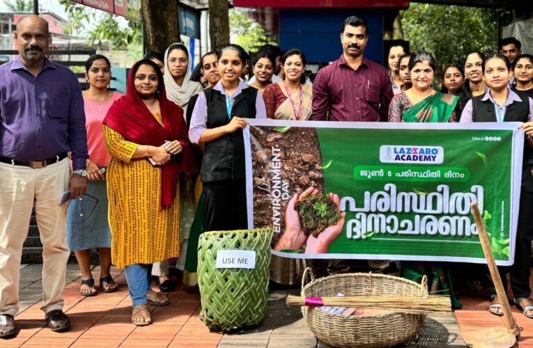 ലസാരോ അക്കാദമിയുടെ ആഭിമുഖ്യത്തിൽ പരിസ്ഥിതി ദിനാചരണം