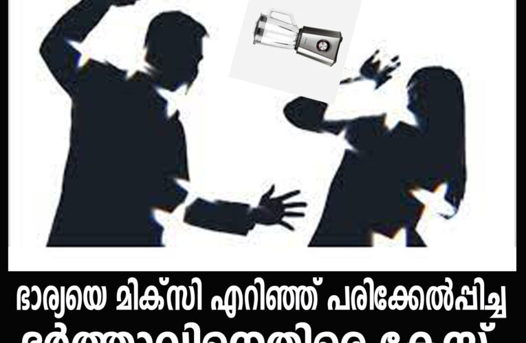 ഭാര്യയെ മിക്‌സി എറിഞ്ഞ് പരിക്കേല്‍പ്പിച്ച ഭര്‍ത്താവിനെതിരെ കേസ്.