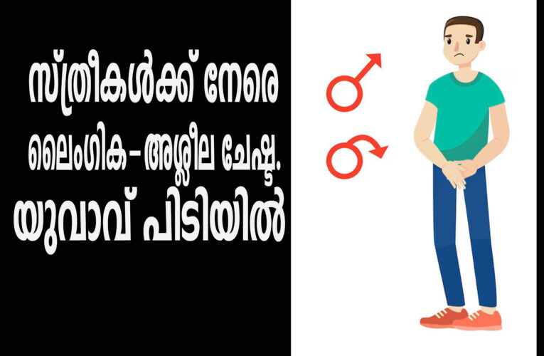 സ്ത്രീകള്‍ക്ക് നേരെ ലൈംഗിക-അശ്ലീല ചേഷ്ട.  യുവാവ് പിടിയില്‍