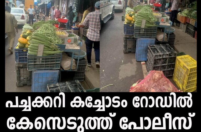 പച്ചക്കറി കച്ചോടം റോഡില്‍ കേസെടുത്ത് പോലീസ്, വെജ്‌കോക്ക് തെരുവ് കച്ചവടം നടത്തുന്നതിനെതിരെ വിമര്‍ശനം