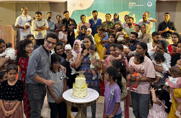 വേറിട്ട അനുഭവമായി കണ്ണൂര്‍ ആസ്റ്റര്‍ മിംസിലെ ഹാഫ് ബര്‍ത്ത് ഡേ ആഘോഷം.