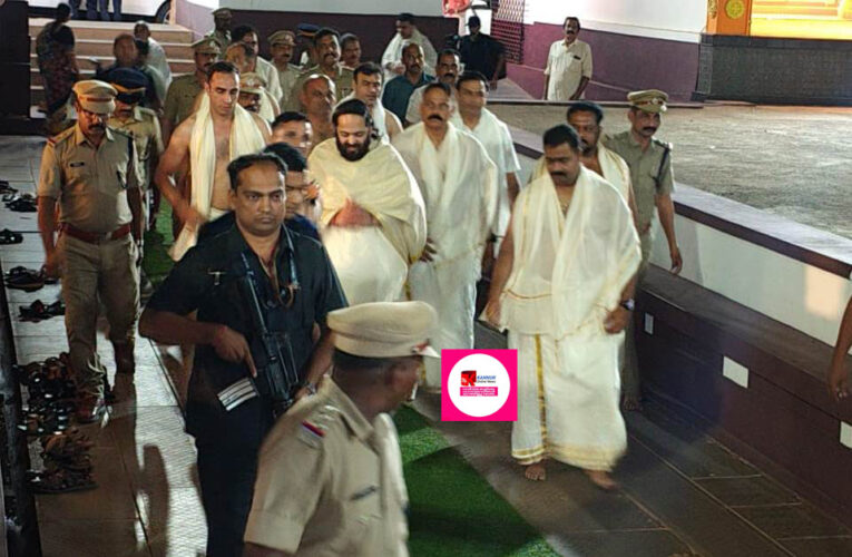 ആനന്ദ് മുകേഷ് അംബാനി തളിപ്പറമ്പ് രാജരാജേശ്വര ക്ഷേത്രത്തിലെത്തി.