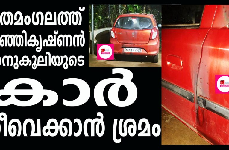 മാതമംഗലത്ത് കുഞ്ഞികൃഷ്ണന്‍ അനുകൂലിയുടെ  കാര്‍ തീവെക്കാന്‍ ശ്രമം