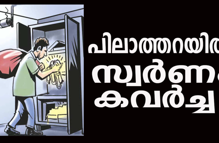 വീട് കുത്തിത്തുറന്ന് എട്ട് പവന്‍ സ്വര്‍ണാഭരണങ്ങള്‍ കവര്‍ച്ച ചെയ്തതായി പരാതി.
